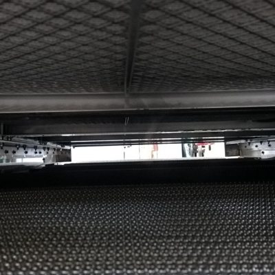Interno di forno industriale con pannelli catalitici Aricat
